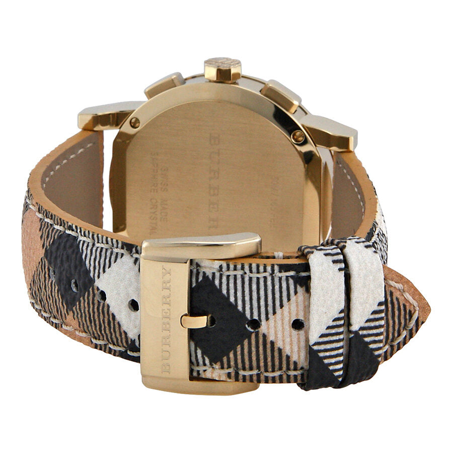 Burberry The City Chronograph White Dial Haymarket Check Unisex Watch BU9752 - BigDaddy Watches #3