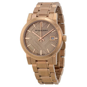 Burberry The City Rose Dial Rose Gold-tone Ladies Watch BU9135 - BigDaddy Watches