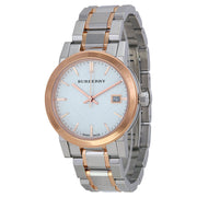 Burberry Two Tone Rose Gold Stainless Steel Bracelet Ladies Watch BU9105 - BigDaddy Watches
