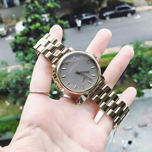 Marc by Marc Jacobs Grey Baker Grey Dial Ladies Watch MBM3281