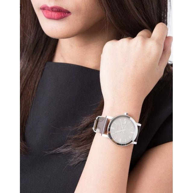 Burberry Men's Large Check Leather on Canvas Strap Beige Dial Men's Watch BU9020 - Kiwi Watches #3