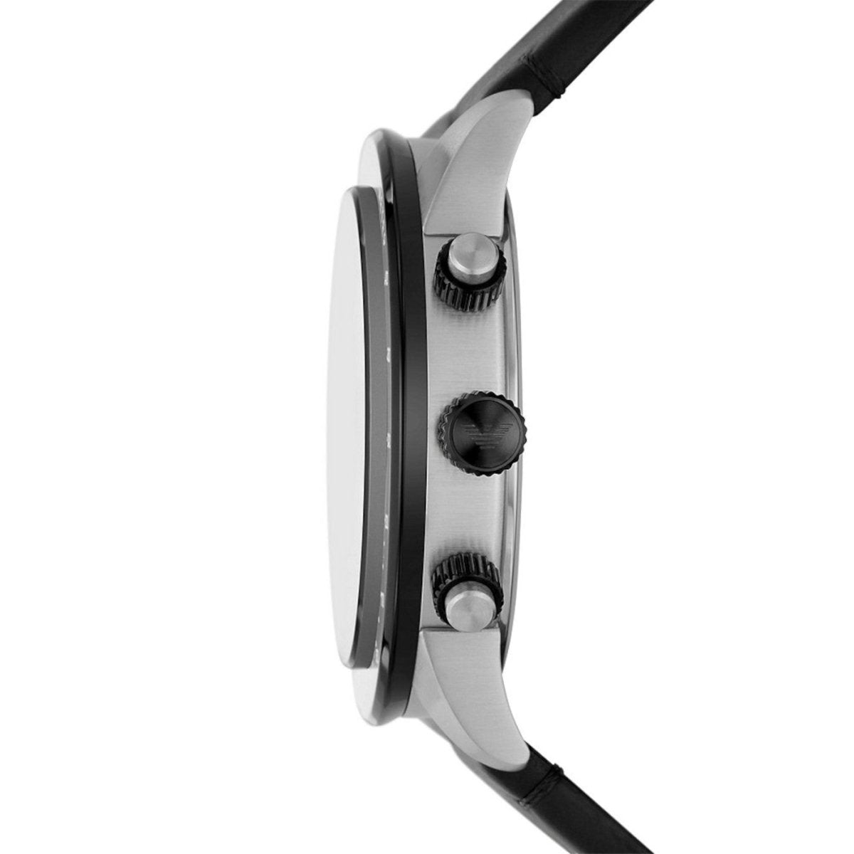 Emporio Armani Chronograph Black Leather Men's Watch AR11522 - Kiwi Watches #3