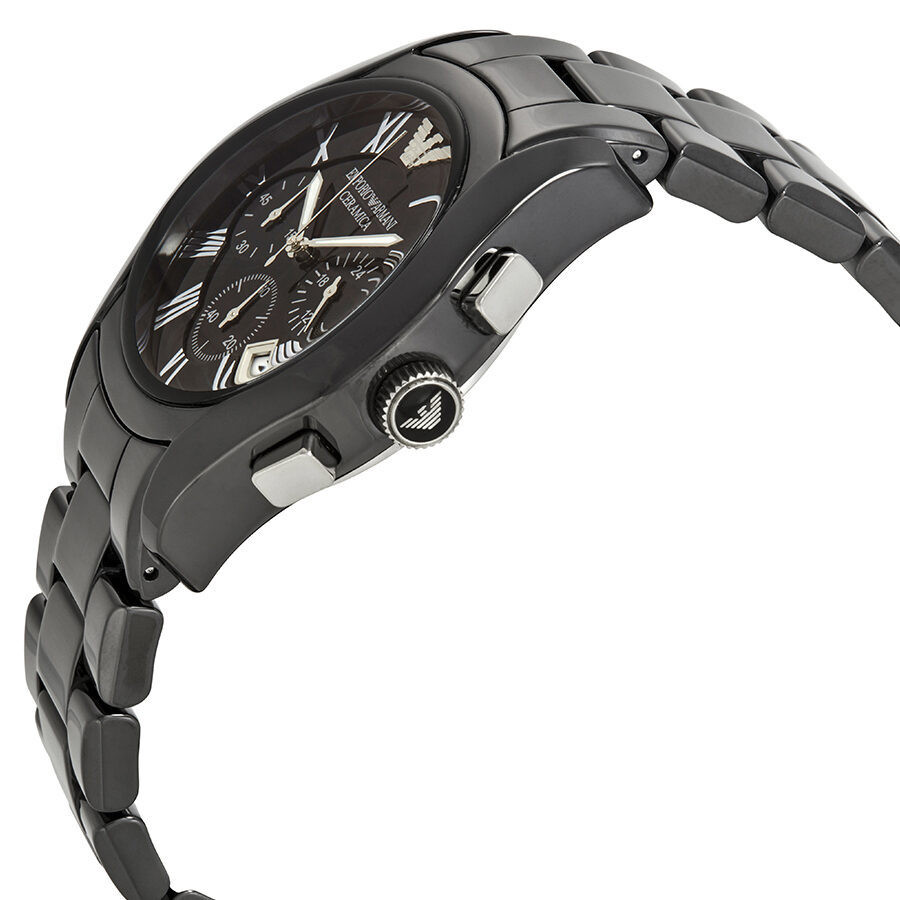 Emporio Armani Chronograph Black Dial Black Ceramic Men's Watch AR1400 - BigDaddy Watches #2