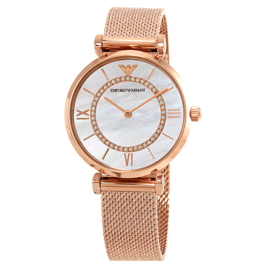 Emporio Armani Gianni T-Bar Crystal Pave Ladies Watch AR11320