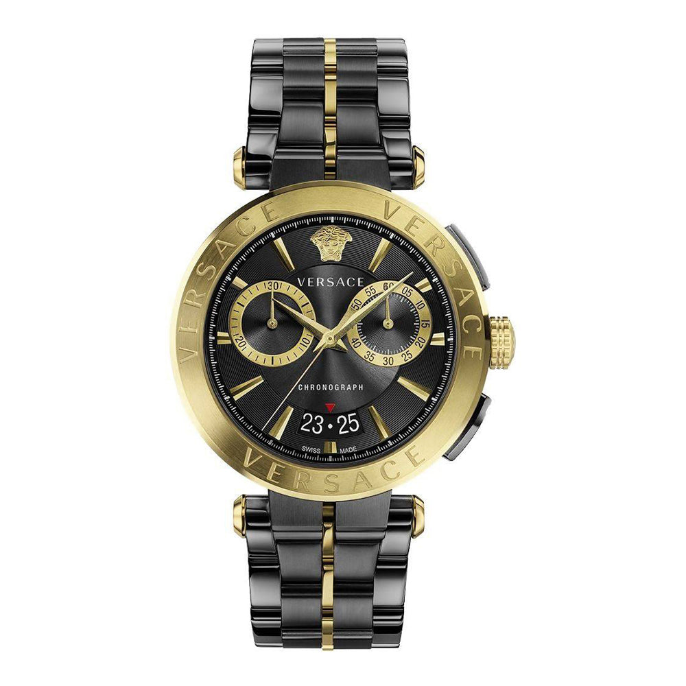 Versace Aion Black Chronograph Men's Watch  VE1D01620 - Kiwi Watches