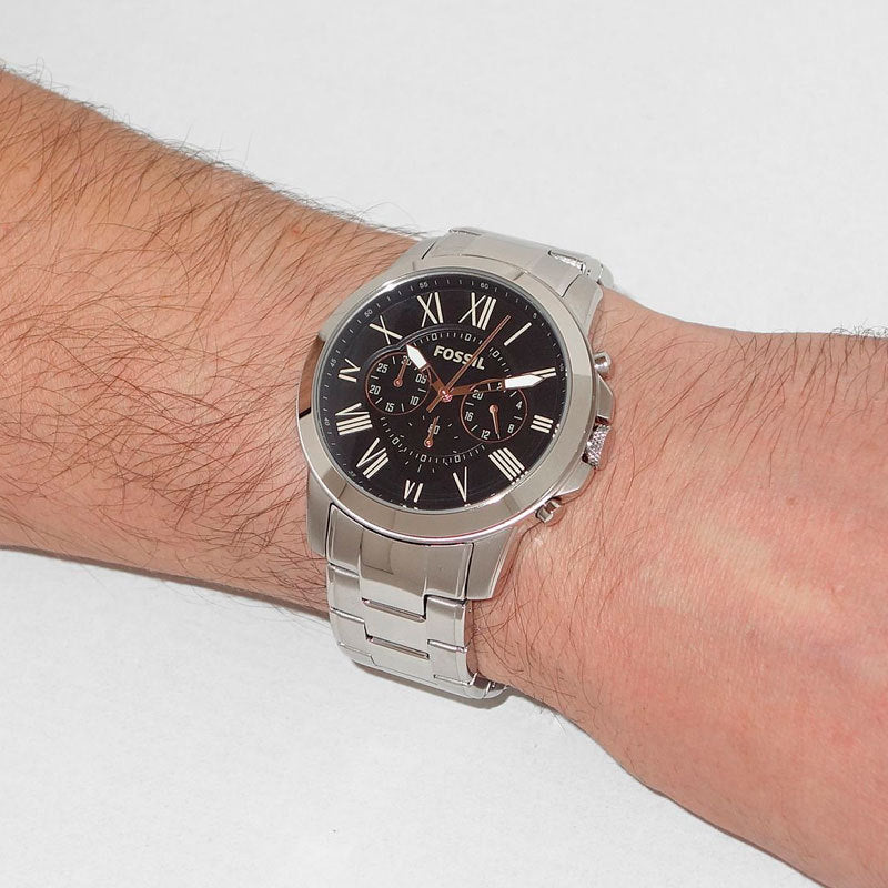 Fossil Grant Chronograph Black Dial Men's Watch FS4994