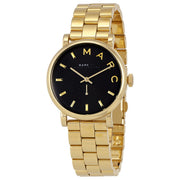Marc Jacobs Watches Baker Black Dial Gold 36mm Ladies Watch MBM3355