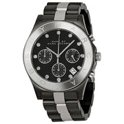 Marc by Marc Jacobs Blade Chronograph Gunmetal and Silver-Tone Ladies Watch MBM3179 - BigDaddy Watches