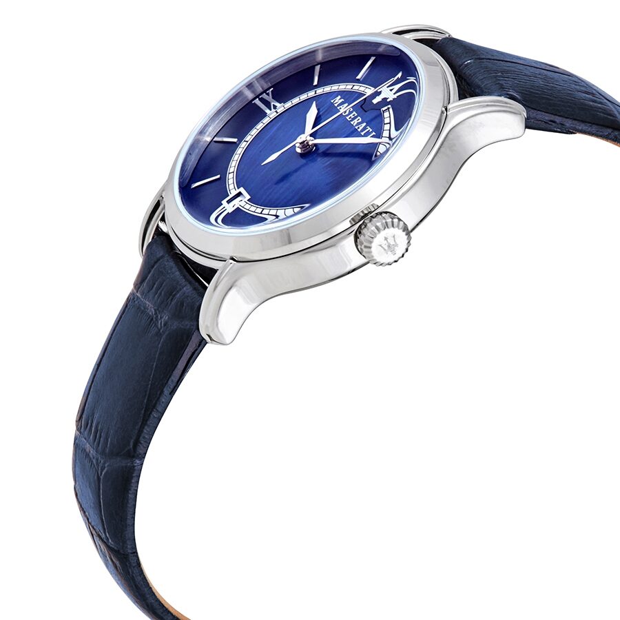 Maserati Epoca Blue Dial Blue Leather Ladies Watch R8851118502 - BigDaddy Watches #2