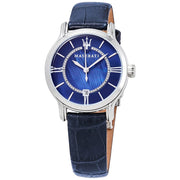 Maserati Epoca Blue Dial Blue Leather Ladies Watch R8851118502 - BigDaddy Watches