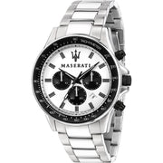 Maserati Sfida Chronograph Quartz White Dial Men's Watch R8873640003 - BigDaddy Watches
