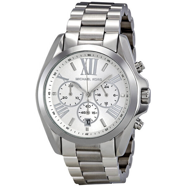 Michael Kors Bradshaw Chronograph All Silver Watch MK5535