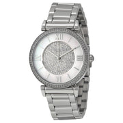Michael Kors Caitlin Silver Crystal Pave Dial Ladies Watch MK3355 - BigDaddy Watches