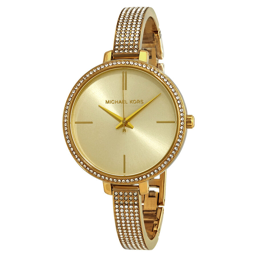 Michael Kors Jaryn Crystal Gold Sunray  Dial Ladies Watch MK3784 - BigDaddy Watches