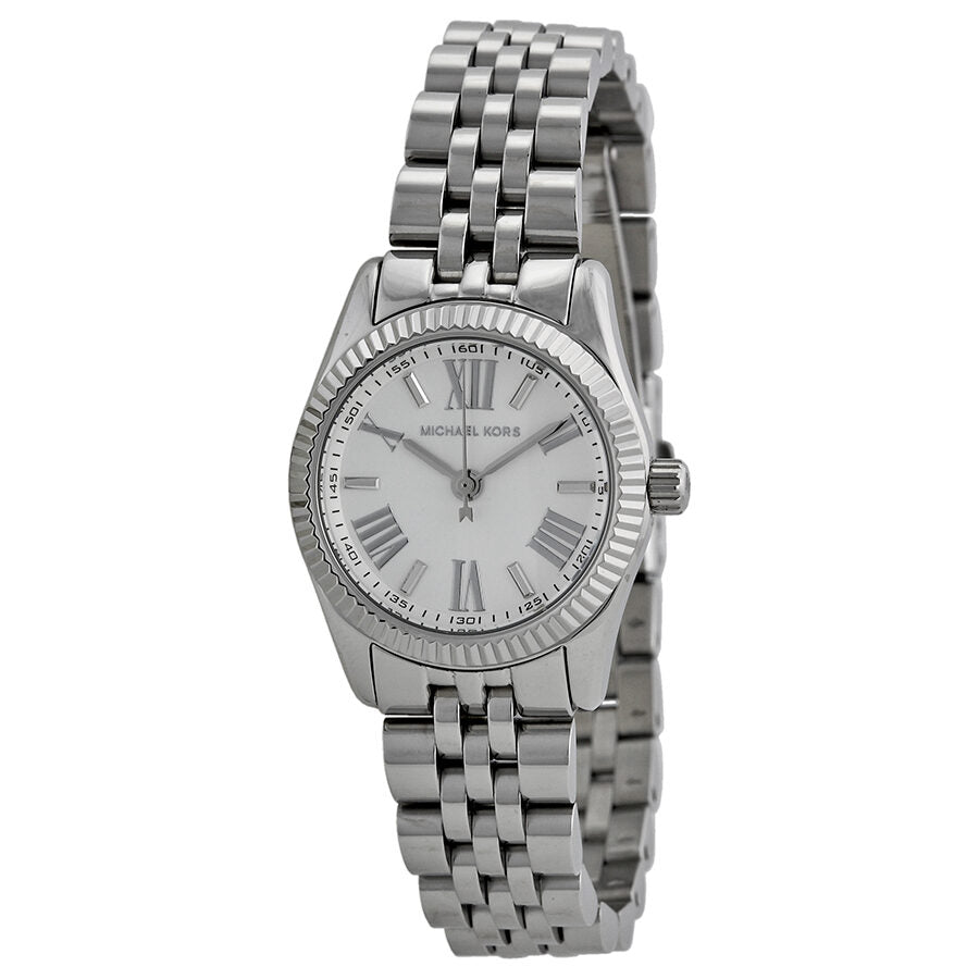Michael Kors Lexington White Dial Stainless Steel Ladies Watch MK3228 - BigDaddy Watches