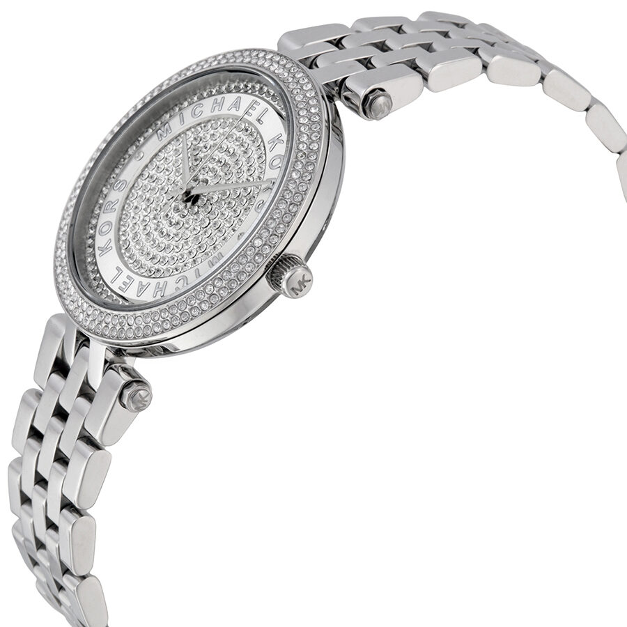 Michael Kors Mini Darci Crystal Pave Dial Stainless Steel Ladies Watch MK3476 - BigDaddy Watches #2