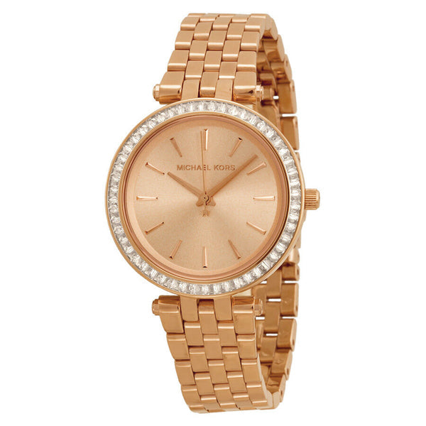 Michael Kors Petite Darci Rose Gold Ladies Diamond Watch MK3366