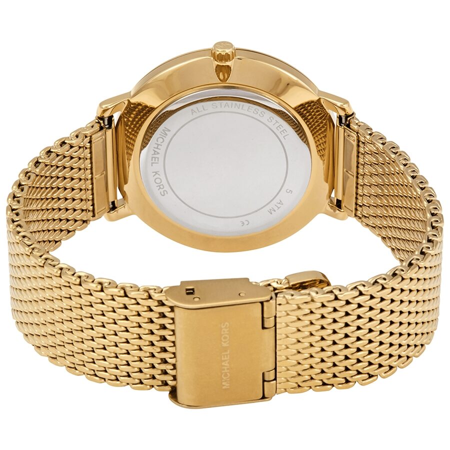 Michael Kors Pyper Quartz Crystal Gold Dial Ladies Watch MK4339 - BigDaddy Watches #3