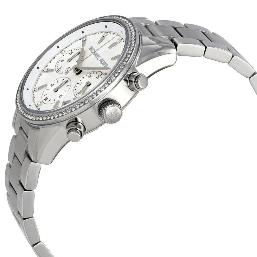 Michael Kors Ritz Chronograph White Dial Ladies Watch MK6428 - BigDaddy Watches #2