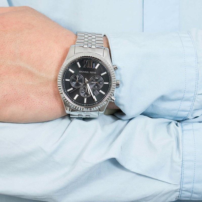 Michael Kors Lexington Chronograph Dial Men's Watch MK8602 Water resistance: 100 meters / 330 feet Movement: Quartz