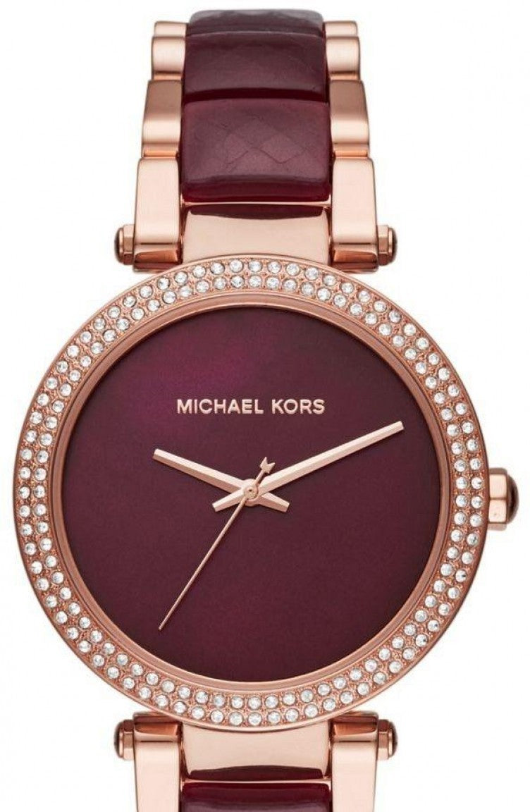 Michael Kors Parker Burgundy Women's Watch MK6412 - Kiwi Watches #2