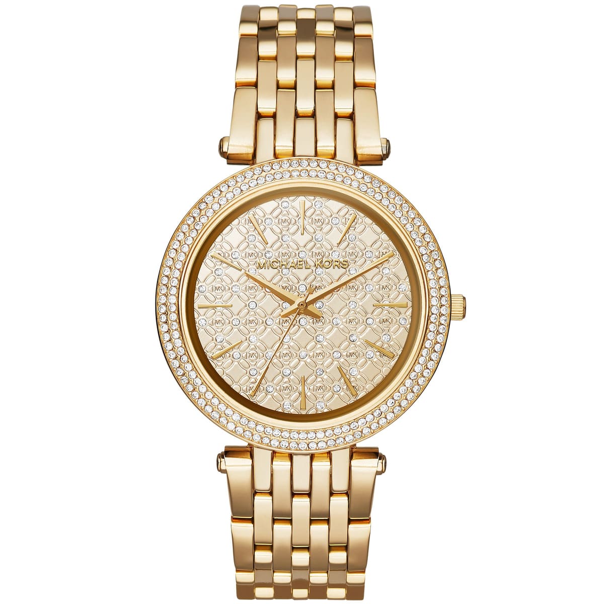 Michael Kors Gold Crystal Dial Gold Ladies Watch MK3398