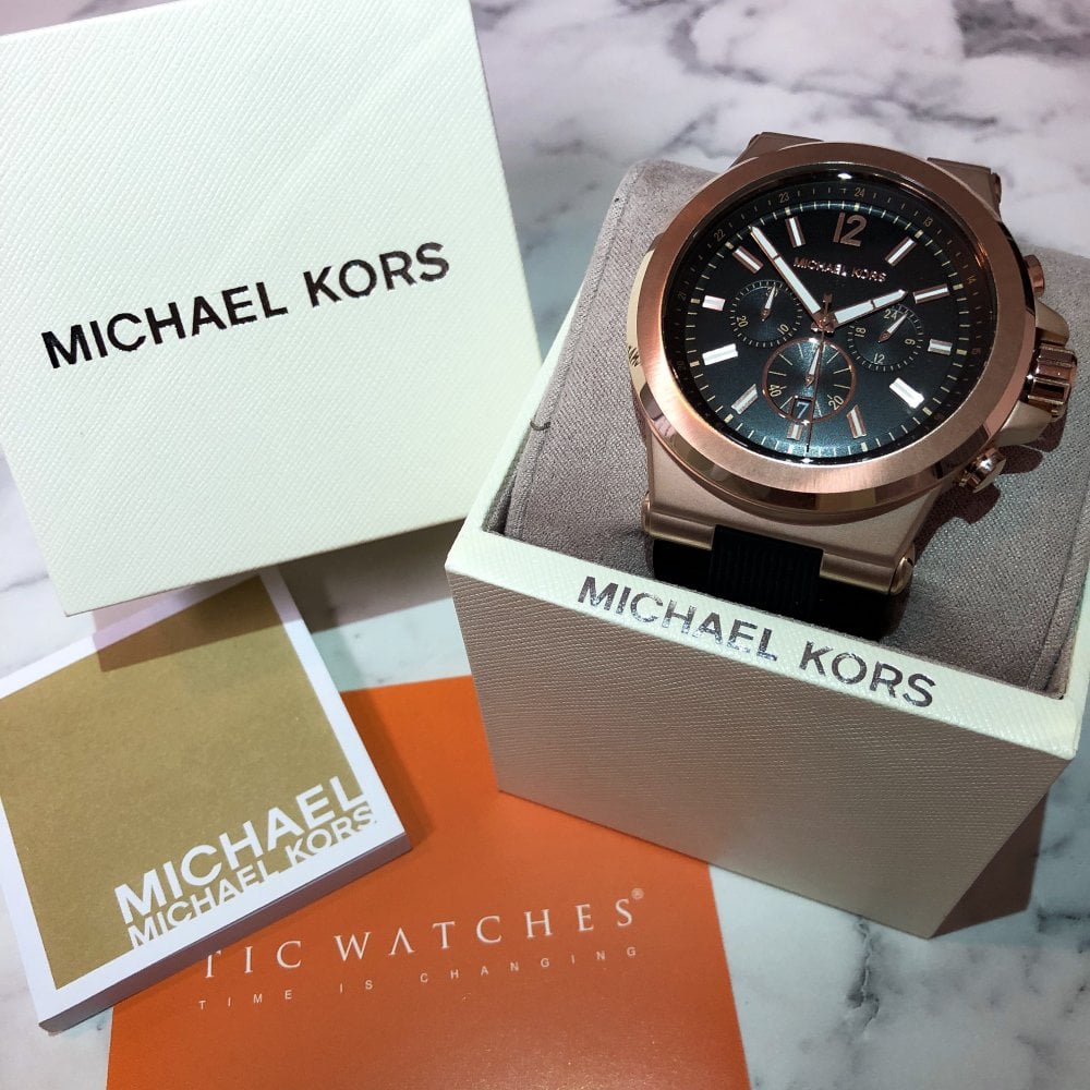Michael Kors Dylan Chronograph Dial Men's Watch MK8184 Water resistance: 100 meters / 330 feet Movement: Quartz