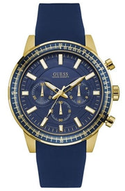 Guess Multi-Function Blue Chronograph Silicone Men's Watch  W0802G2 - Kiwi Watches