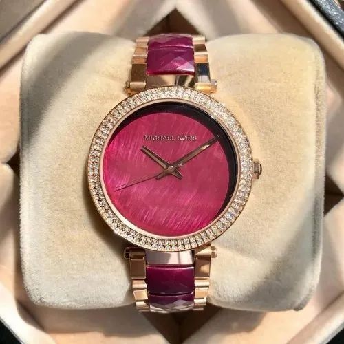 Michael Kors Parker Burgundy Women's Watch MK6412 - Kiwi Watches #3