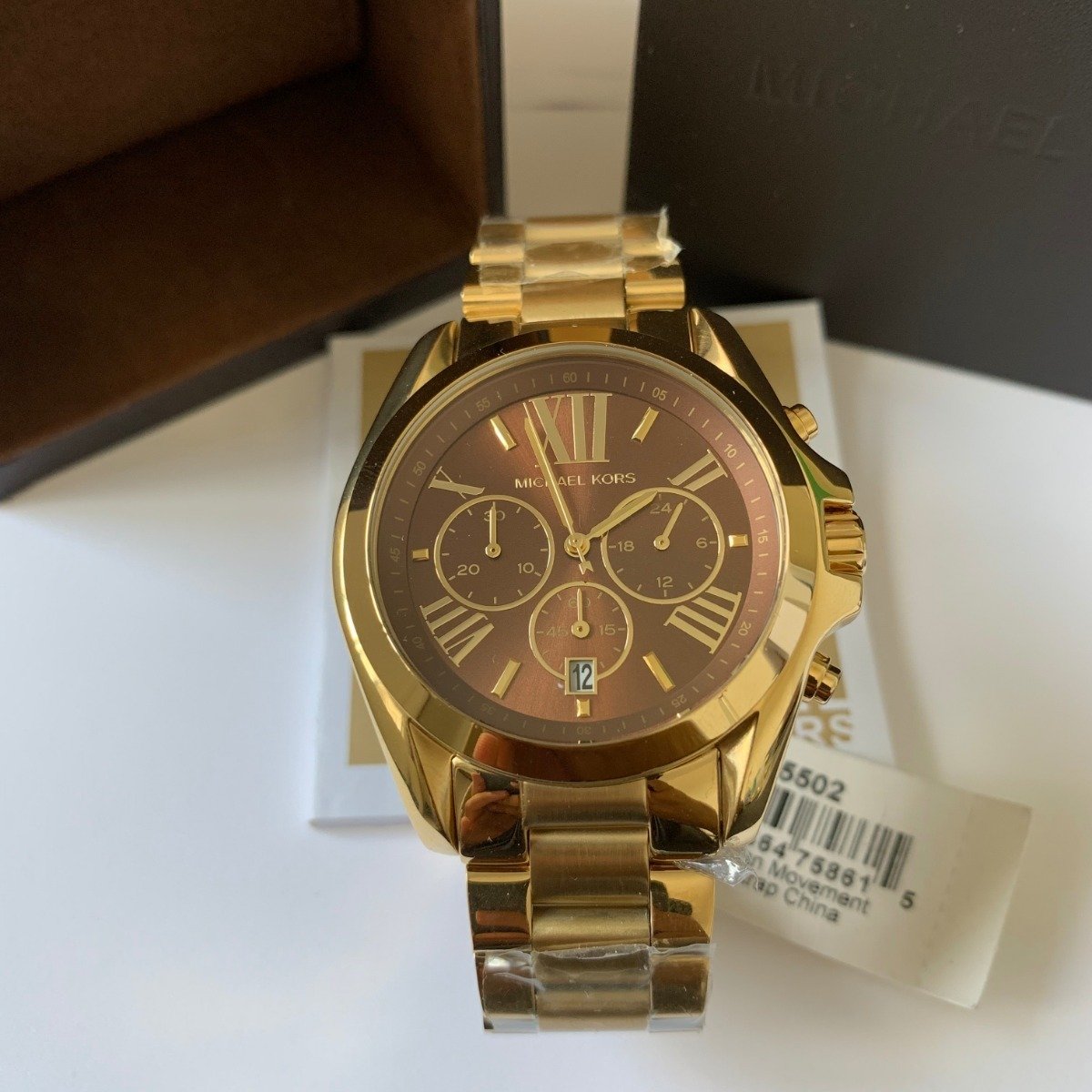 Michael Kors Bradshaw Chronograph Brown Dial Unisex Watch MK5502
