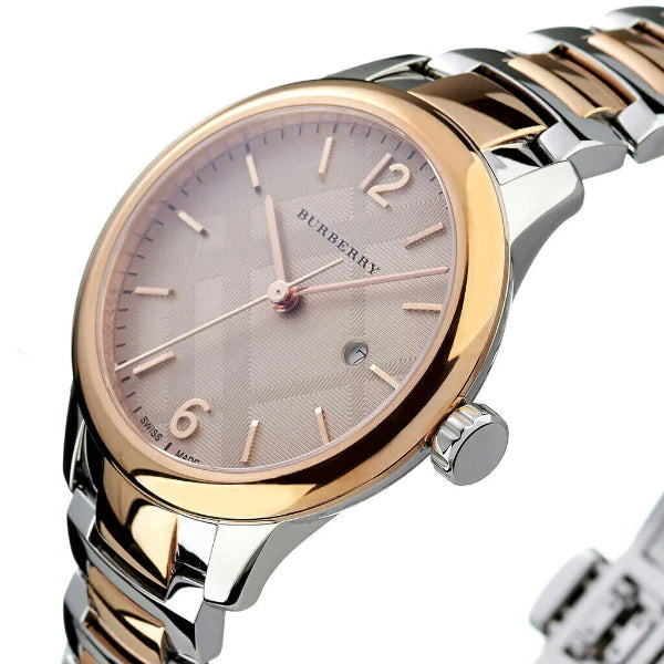 Burberry Women’s Swiss Made Quartz Stainless Steel Rose Gold Dial Women's Watch BU10117 - Kiwi Watches #2