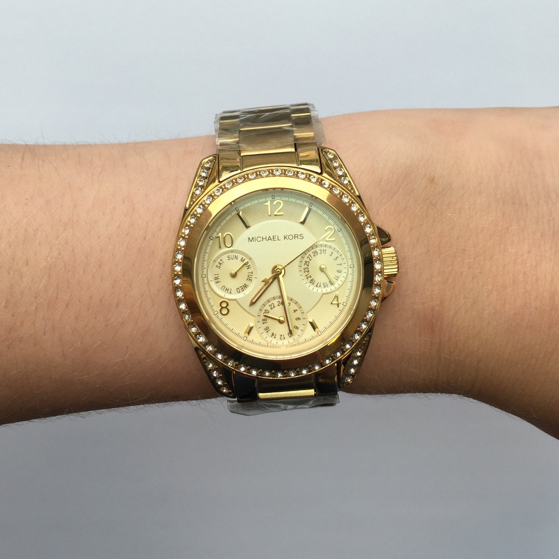 Michael Kors Blair Champagne Dial Gold-tone Ladies Watch MK5639