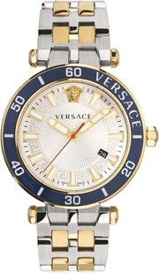 Versace Greca Sport Two-Tone Unisex Watch  VEZ300521 - Kiwi Watches