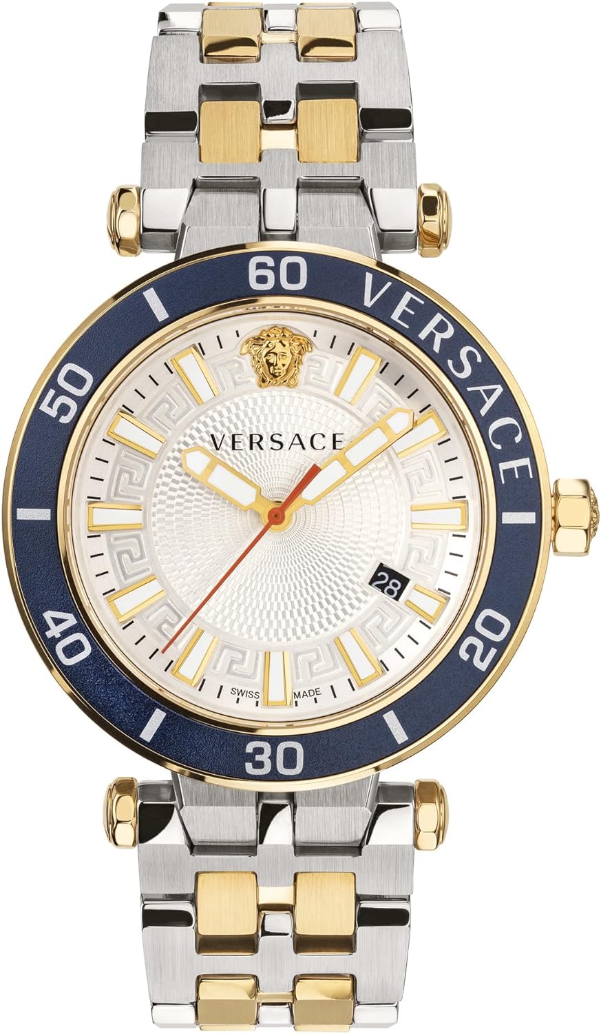 Versace Greca Sport Two-Tone Unisex Watch  VEZ300521 - Kiwi Watches