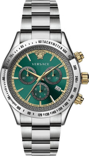 Versace Classic Chronograph Green Dial Men's Watch  VEV700721 - Kiwi Watches